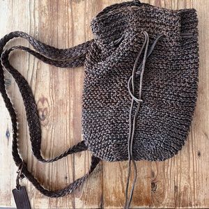 Vintage Ralph Lauren Leather backpack bucket bag